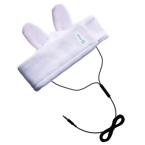 H1 Adjustable Fleece Headband Headphones, Rabbit