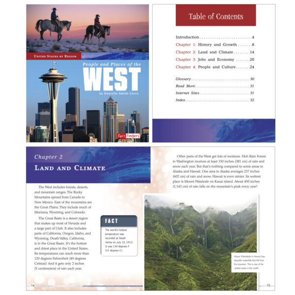 United States by Region Book Set, Set of 5
