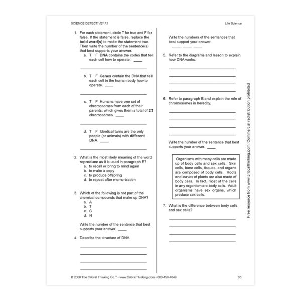 Science Detective A1, Grade 5-6