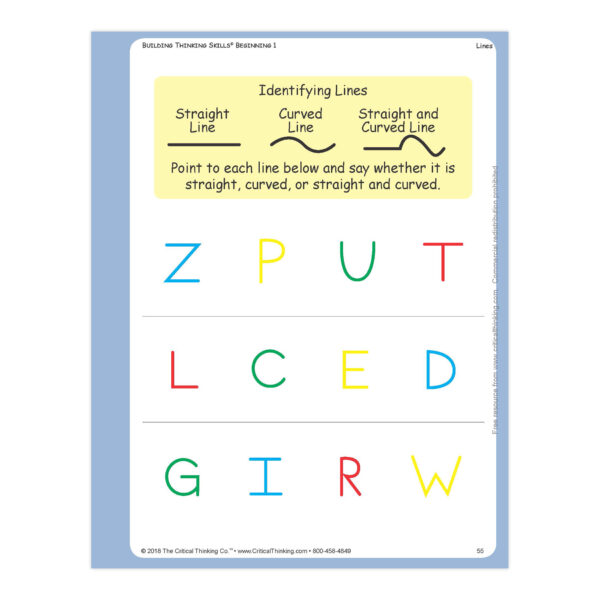 Building Thinking Skills Book, Beginning, Grade Pre K