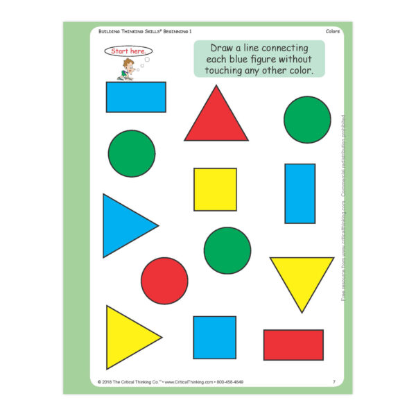 Building Thinking Skills Book, Beginning, Grade Pre K