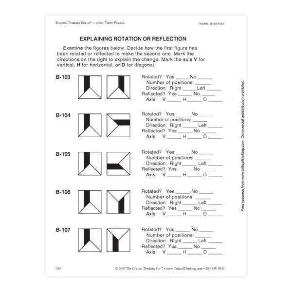 Building Thinking Skills Book, Level 3, Grade 7-12+