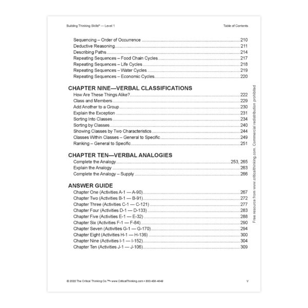Building Thinking Skills, Level 1, Grades 2-3