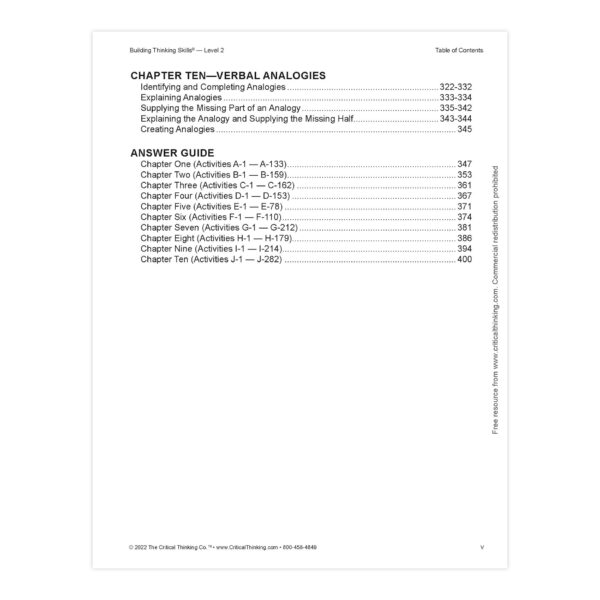 Building Thinking Skills, Level 2, Grades 4-6