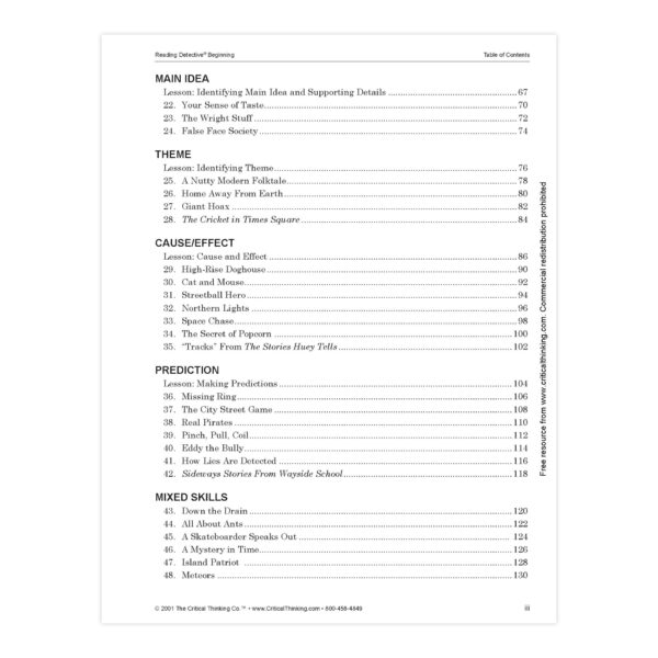 Reading Detective Beginning, Grade 3-4