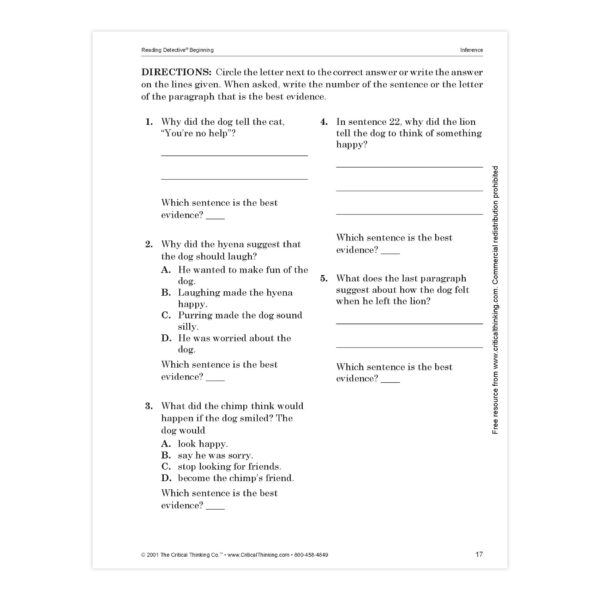 Reading Detective Beginning, Grade 3-4