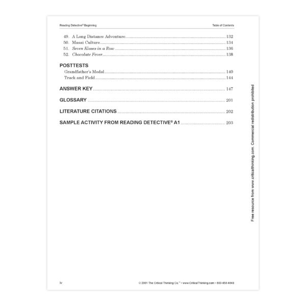 Reading Detective Beginning, Grade 3-4