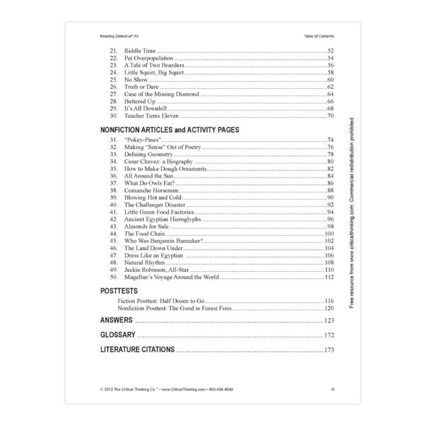 Reading Detective Book, A1, Grade 5-6