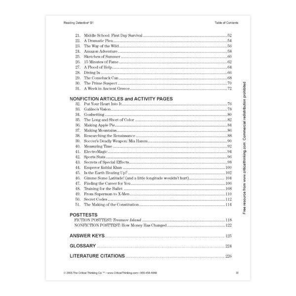 Reading Detective B1, Grades: 7-8