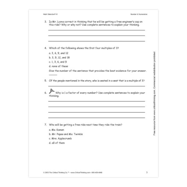 Math Detective Book, A1, Grade 5-6