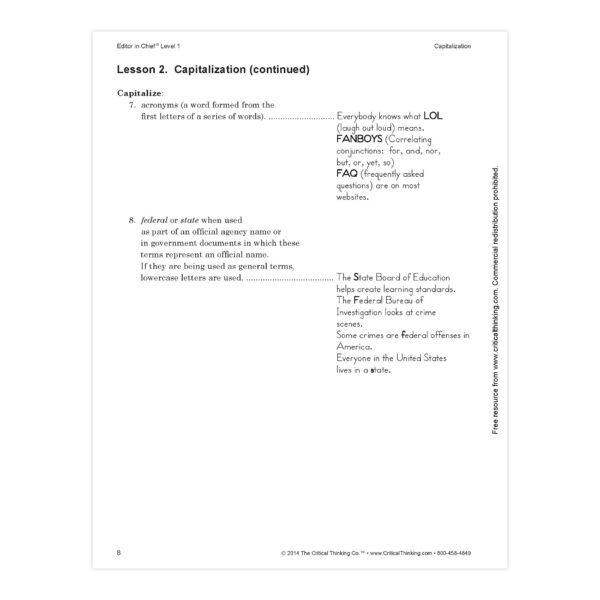 Editor in Chief Level 1