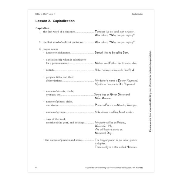 Editor in Chief Level 1