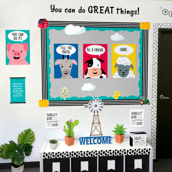 Farm Friends Farm Fun Bulletin Board Set