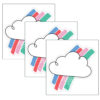Rainbow Skies 6" Designer Cut-Outs, 36 Per Pack, 3 Packs