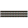 Dots on Black Wavy EZ Border, 48 Feet Per Pack, 3 Packs