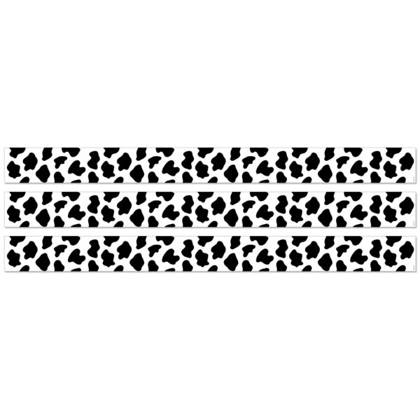 Cow Print EZ Border, 48 Feet Per Pack, 3 Packs