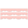 Blush Stylish Scallops EZ Border, 48 Feet Per Pack, 3 Packs