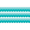 Painted Palette Ombre Turquoise Scallops EZ Border, 48 Feet Per Pack, 3 Packs