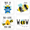 Bees Rewards Stickers, 1-1-2", 60 Per Pack, 6 Packs