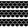 Black Scallops EZ Border, 48 Feet Per Pack, 3 Packs