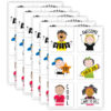 Stick Kids Rewards Stickers, 1-1-2", 60 Per Pack, 6 Packs