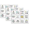 Positive Mindset 10" Designer Cut-Outs, 12 Per Pack, 3 Packs