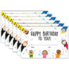 Stick Kids Happy Birthday Awards, 30 Per Pack, 6 Packs