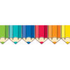 Core Decor Colorful Doodle Pencils EZ Border, 48 Feet Per Pack, 3 Packs