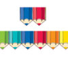 Core Decor Colorful Doodle Pencils EZ Border, 48 Feet Per Pack, 3 Packs