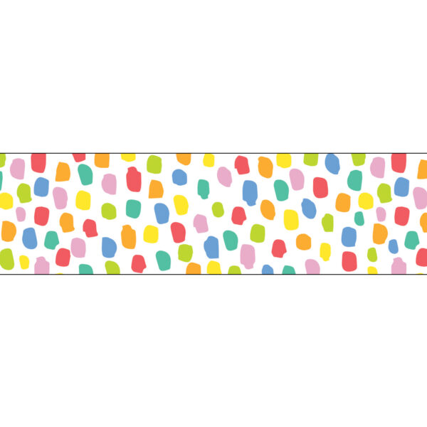 Core Decor Colorful Messy Dots EZ Border, 48 Feet Per Pack, 3 Packs