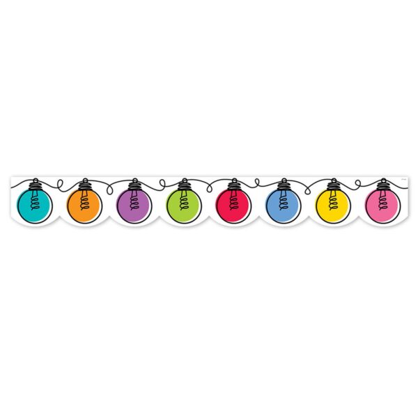Core Decor Colorful Doodle Lights EZ Border, 48 Feet Per Pack, 3 Packs