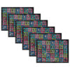 Colorful Chalk Calendar Days, 35 Per Pack, 6 Packs