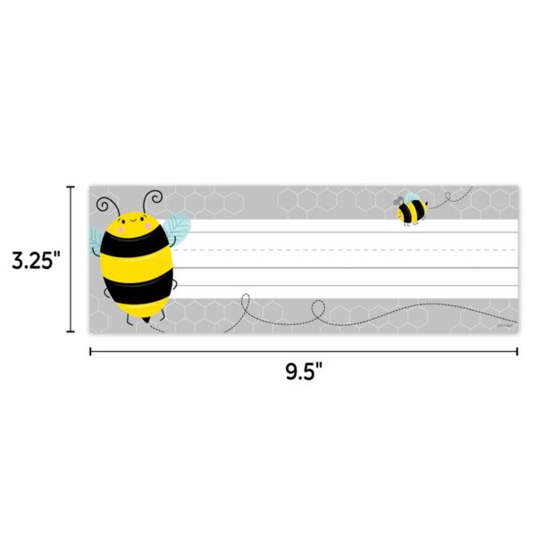 ERSCTP10900-6_1.jpg Busy Bees Name Plates, 9-1-4" x 3-1-4", 36 Per Pack, 6 Packs