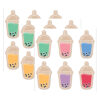 Krafty Pop! Boba Cups 6" Designer Cut-Outs, 36 Per Pack, 3 Packs