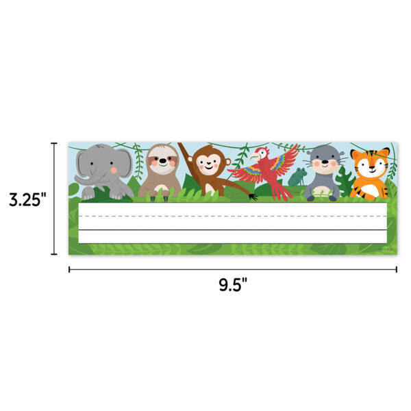 ERSCTP10939-6_1.jpg Jungle Friends Name Plates, 36 Per Pack, 6 Packs