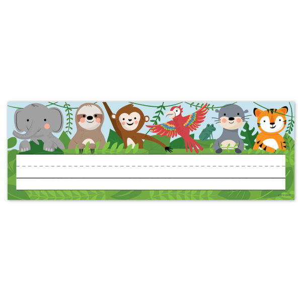 ERSCTP10939-6_4.jpg Jungle Friends Name Plates, 36 Per Pack, 6 Packs