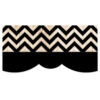 Core Decor Black and Wood Chevron EZ Border, 48 Feet Per Pack, 3 Packs
