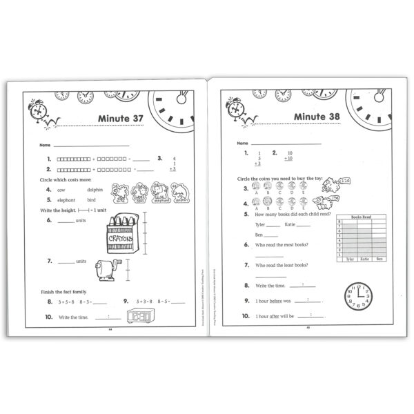 First-Grade Math Minutes Book