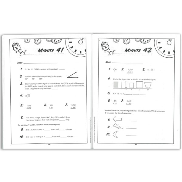 ERSCTP2586_2.jpg Fourth-Grade Math Minutes Book