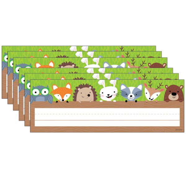 ERSCTP4400-6.jpg Woodland Friends Name Plate, 36 Per Pack, 6 Packs