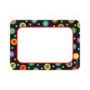 Dots On Black Name Tag-Labels, 36 Per Pack, 6 Packs
