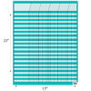 Turquoise Incentive Chart, 17" x 22", Pack of 6