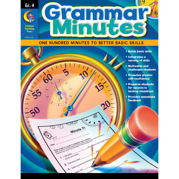 6122_GM_gr4_CVR.indd Grammar Minutes Workbook, Grade 4