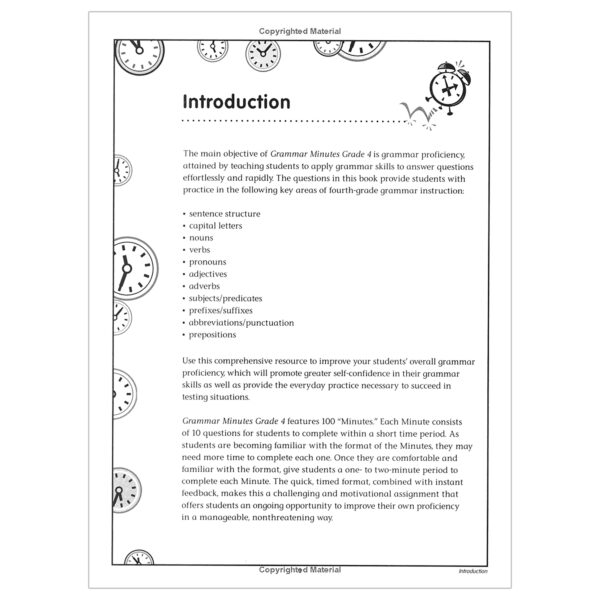 ERSCTP6122_3.jpg Grammar Minutes Workbook, Grade 4