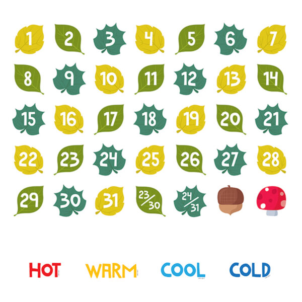 Woodland Friends Calendar Bulletin Board Set