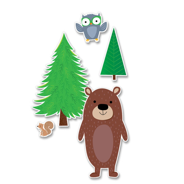 Jumbo Woodland Friends Bulletin Board Set, 11 Pieces
