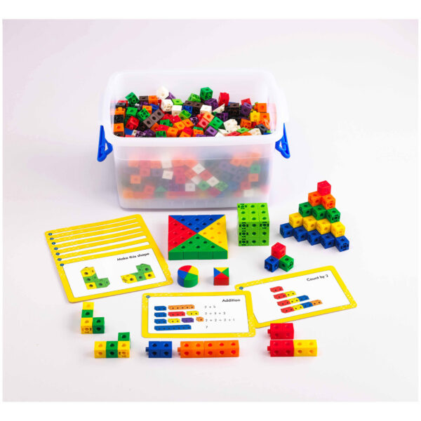 Linking Cubes Classroom Set - 500 Construction Blocks in 10 Colors