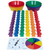 Counting Bears with Matching Bowls - 68pc Set - 60 Bear Counters, 6 Bowls & 2 Game Spinners