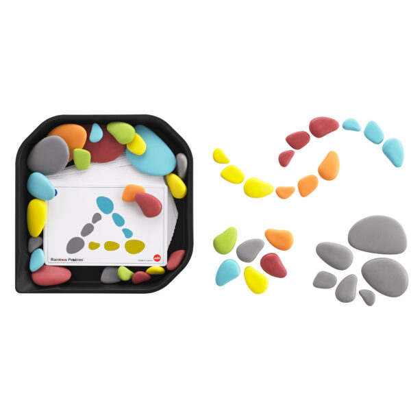 ERSCTU13272_2.jpg Rainbow Pebbles - FunPlay Activity Set - Set of 36 + 50 Activities + Messy Tray