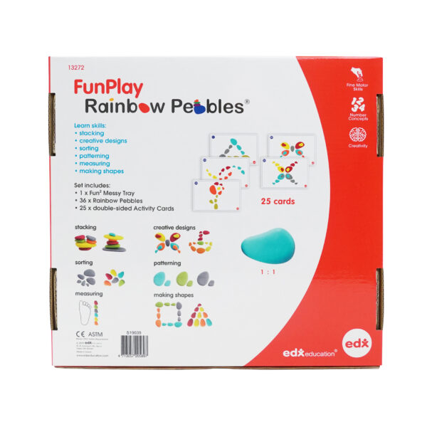 ERSCTU13272_4.jpg Rainbow Pebbles - FunPlay Activity Set - Set of 36 + 50 Activities + Messy Tray